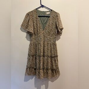 Altar’d State Floral Tiered Mini Dress